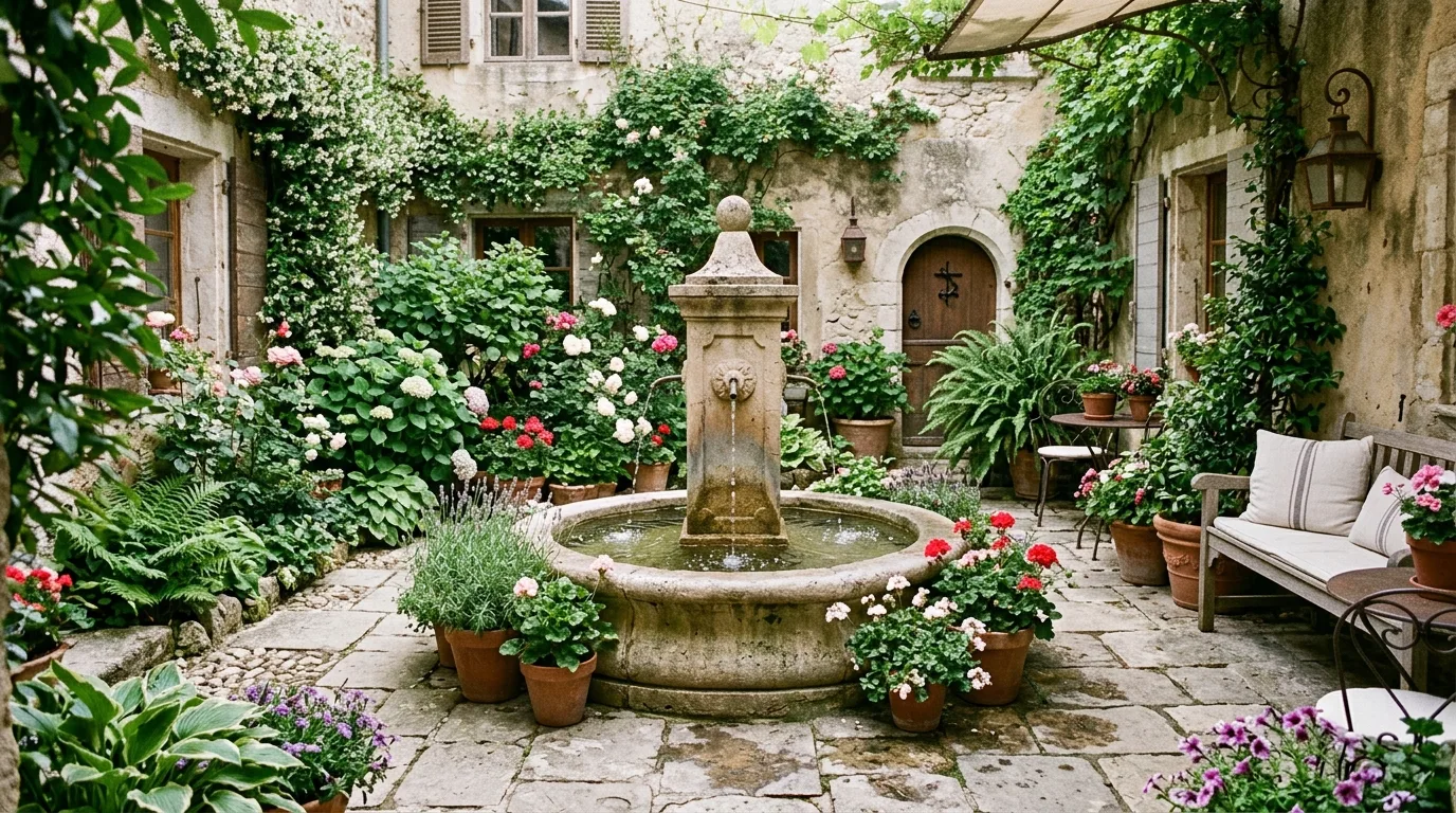 Layered Courtyard Planting